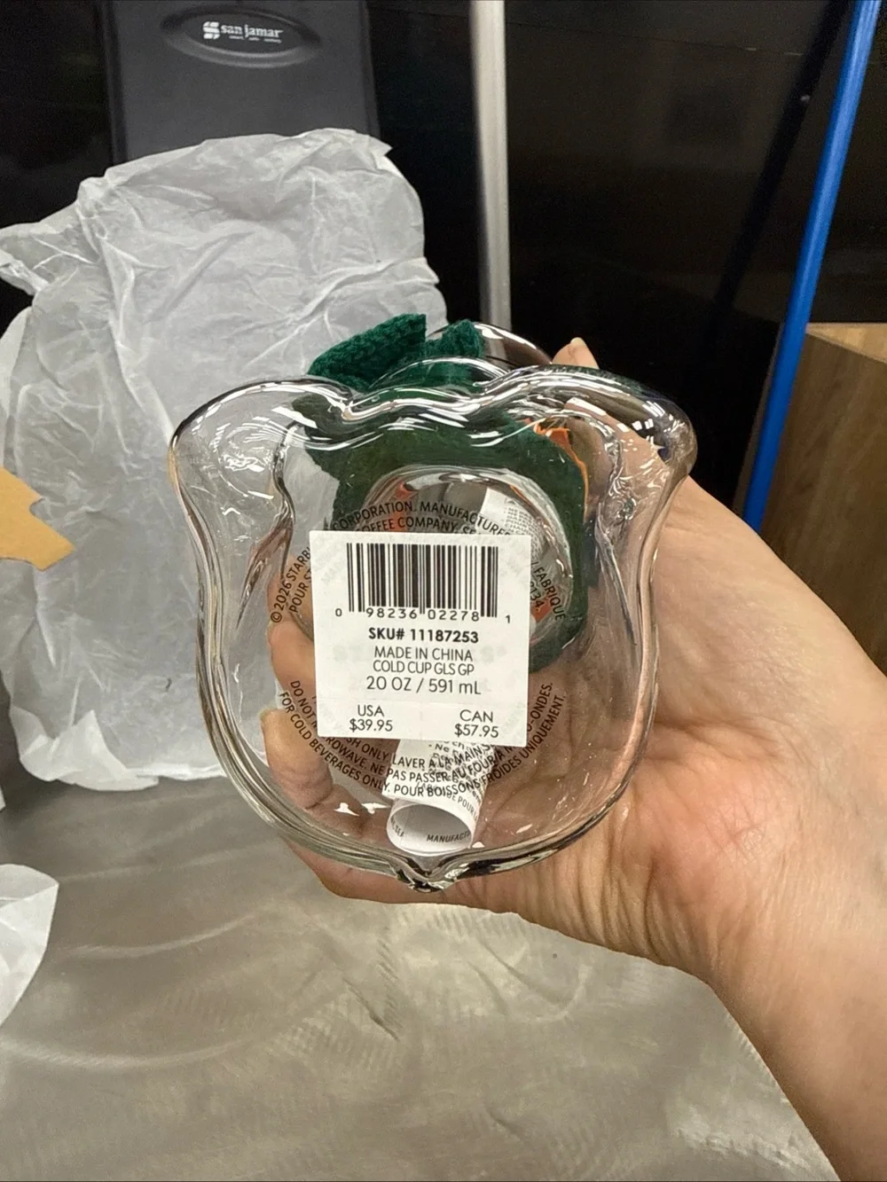 Starbucks Snoopy Glass Cup